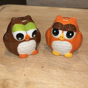 owl salt and pepper shakers